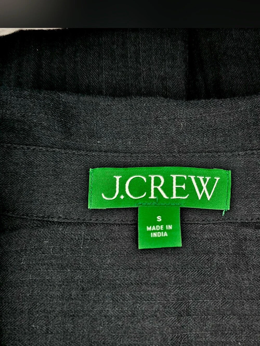 J. Crew Black Long Beach  Shirt in Airy Gauze